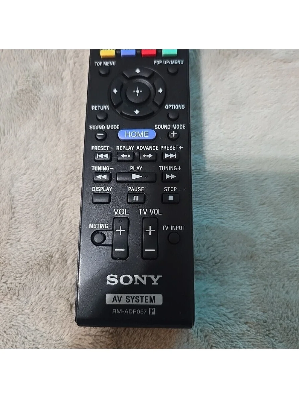 Sony RM-ADP057 AV System Remote Control Original Black OEM Tested Remote